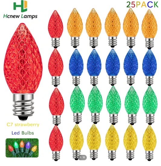 Multicolour LED Bulbs (25pk)